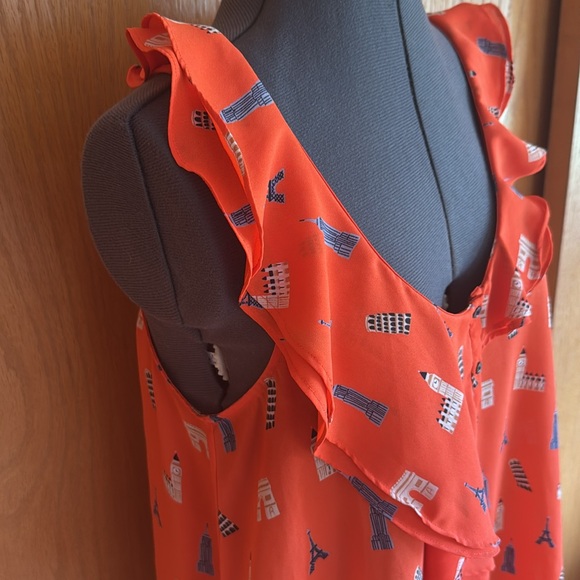 Anthro Maeve European Travel Ruffle Tank - Picture 6 of 14